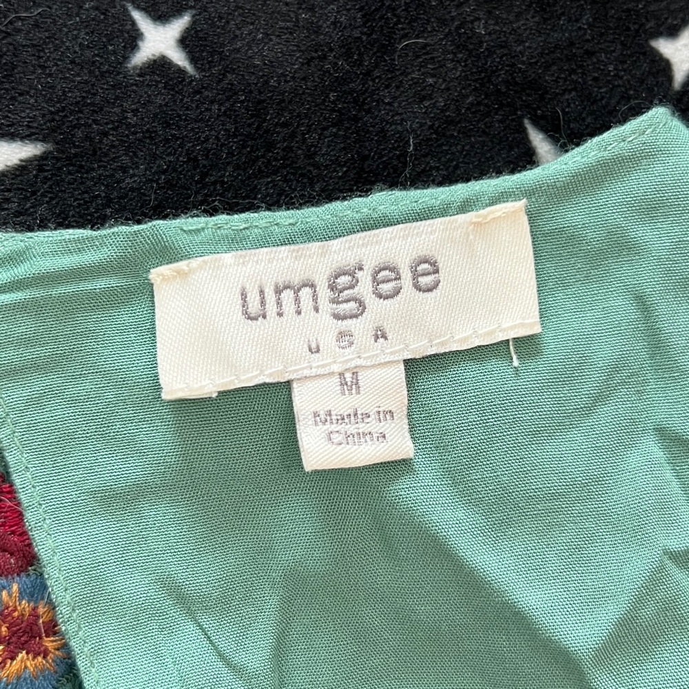 Umgee Green Embroidered Mini Dress - Picture 3 of 3